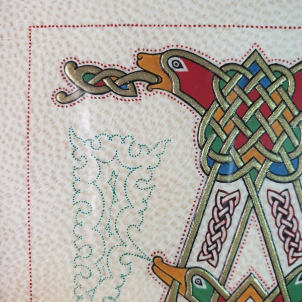 Illuminierter A-Brief franz&ouml;sisch-s&auml;chsischer Stil