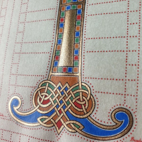 Illuminierter T-Brief im franz&ouml;sisch-s&auml;chsischen Stil