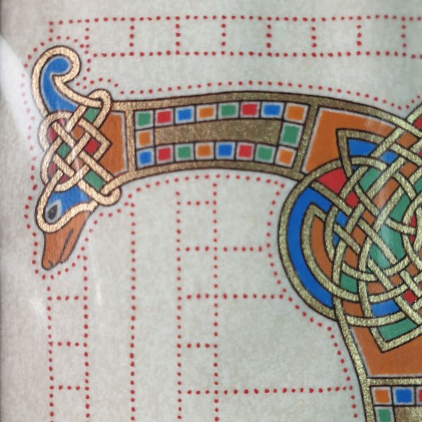 Illuminierter T-Brief im franz&ouml;sisch-s&auml;chsischen Stil